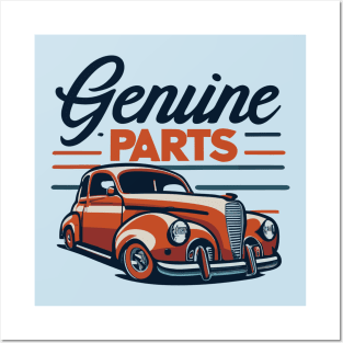 Genuine Parts Classic Car Posters and Art